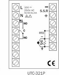 PID controller SSR Terminal UTC 4203 Multispan