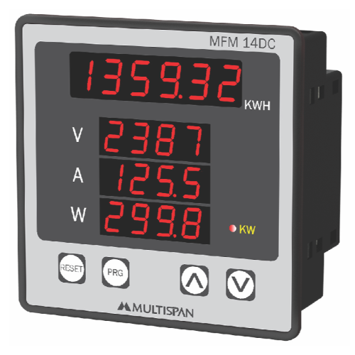 DC panel meter MFM-14 DC Multispan