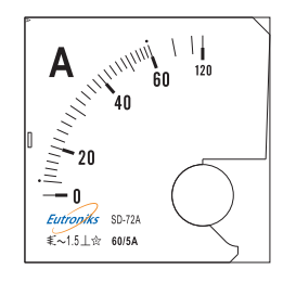 Dubai, UAE, Analog Ammeter AC 60/5A IP40 Class 1.5 | Eutroniks