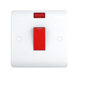 45A 1 Gang Double Pole Switch with Neon(3X3) in UAE